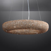 Hallow Round Crystal Led Ring Chandelier 32'' 41" 59"