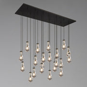 Silas Modern Raindrop Rectangular Chandelier For Dining Room