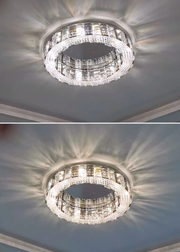 Blushlighting® Loano | Modern Gorgeous Drum Ceiling Crystal Chandelier