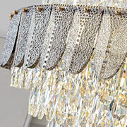 Extra Large Modern Honeycomb-shaped Crystal Chandelier Luxury Light Fixtures for Foyer Staircase/ High Ceiling Room/ Big Hallway/ Hotel Lobby/ Entryway/ Sample Show Room/ Sales Center  D 31.5'' * H 55.1'' D 39.4'' * H 70.9'' D 47.2'' * H 78.7'' D 59.1'' * H 102.4''