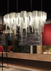 Modern Italian Style Tassel Art Chandelier Creative Light Fixture for Living/ Dining Room/ Cafe/ Show Room