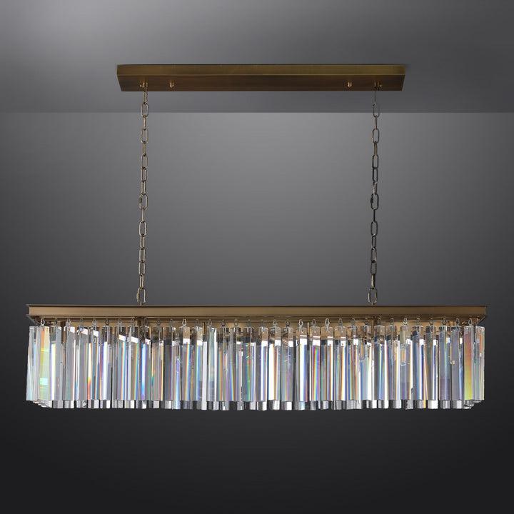RhysBU Rectangular Chandelier 59"