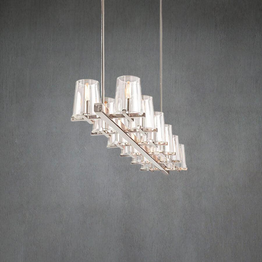 Paricia Glass Linear Chandelier 49", 60"