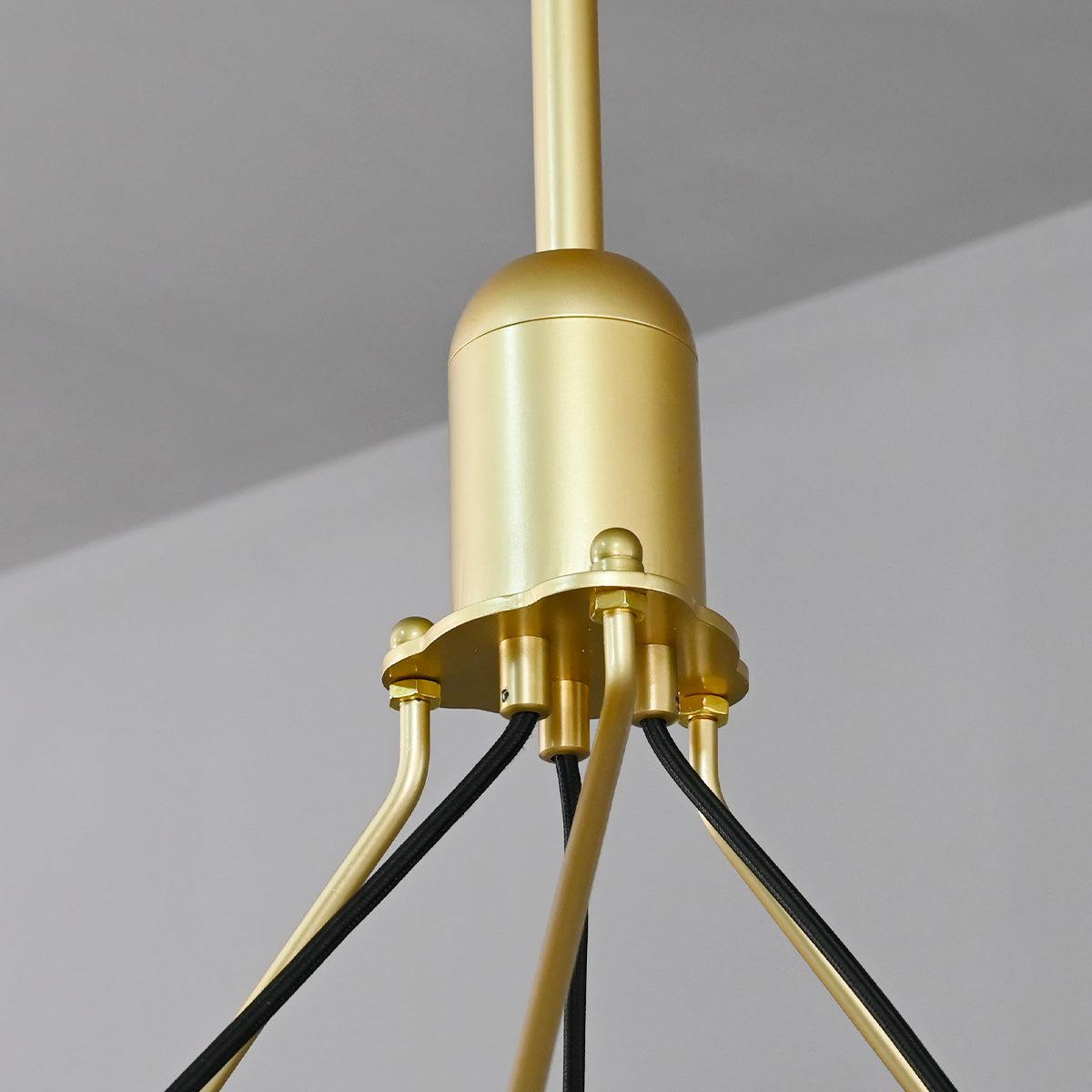 Camina Vintage Filament Two-Tier Round Chandelier 38"