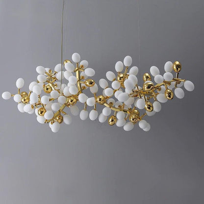 Modern Artistic Linear Grape Chandelier - Ineffable Lighting