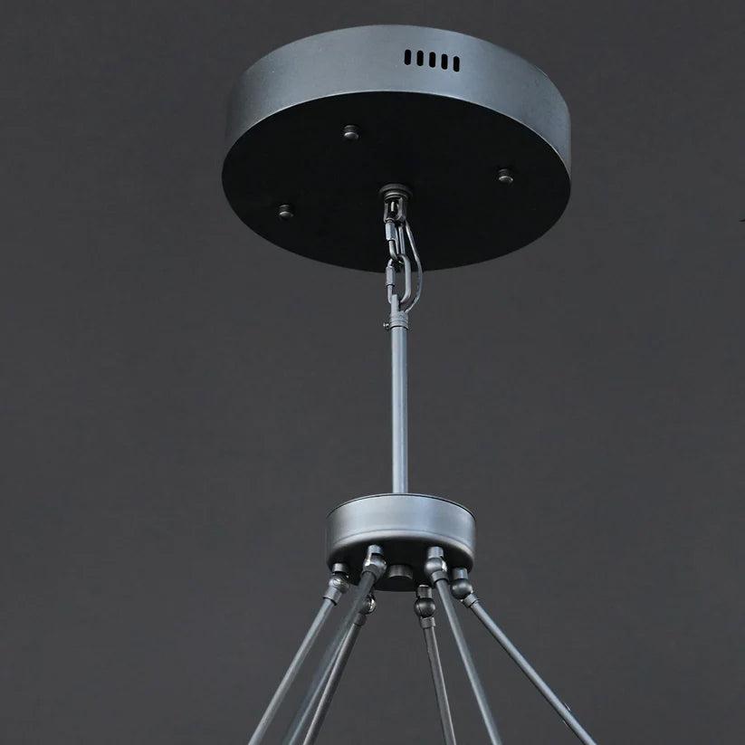 Peral 2-Tier Round Chandelier 60"