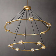 Carlos 2-Tier Round Chandelier 48", Modern Designer Lamp