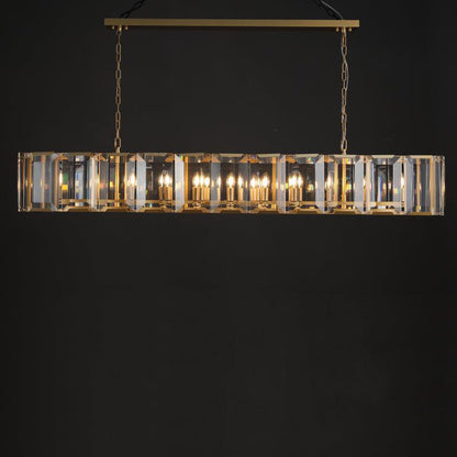 Harlew Crystal Rectangular Chandelier42''54''62''74"