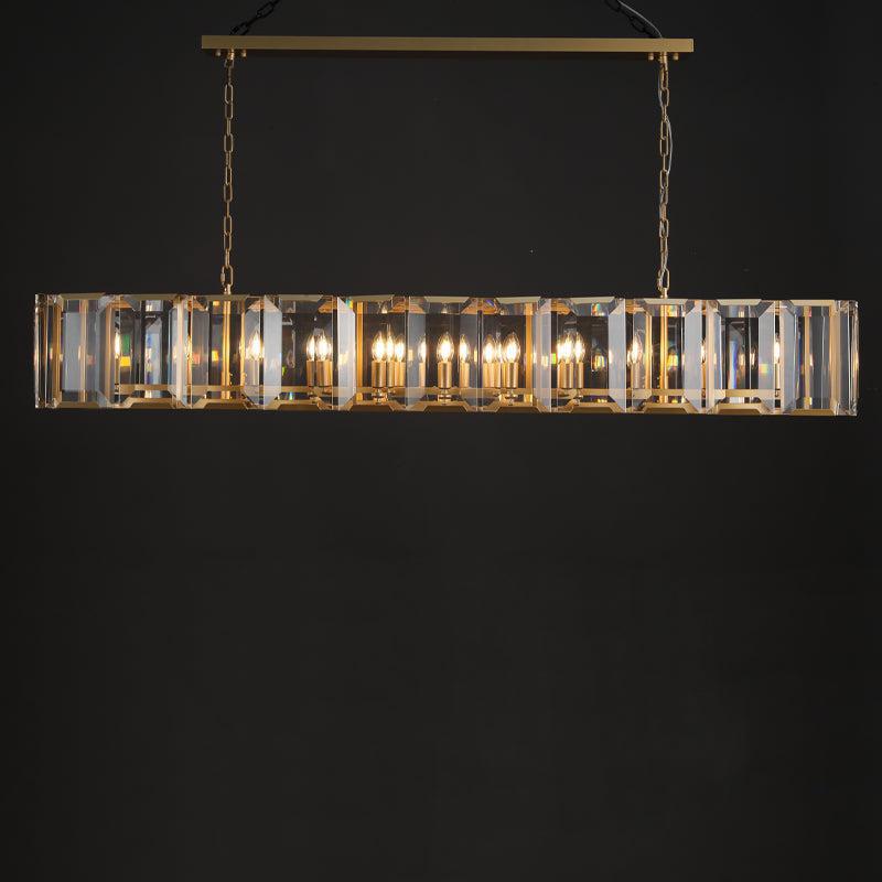 Harlew Crystal Rectangular Chandelier42''54''62''74"