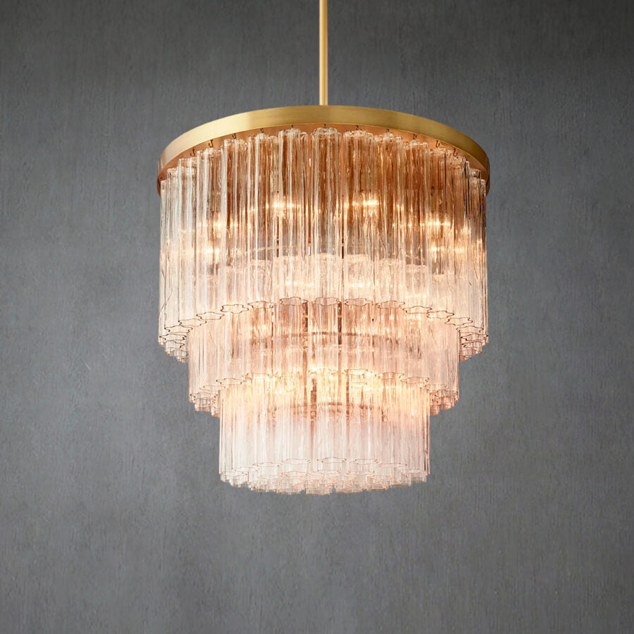 Caelo Round 3-Tier Chandelier 36″