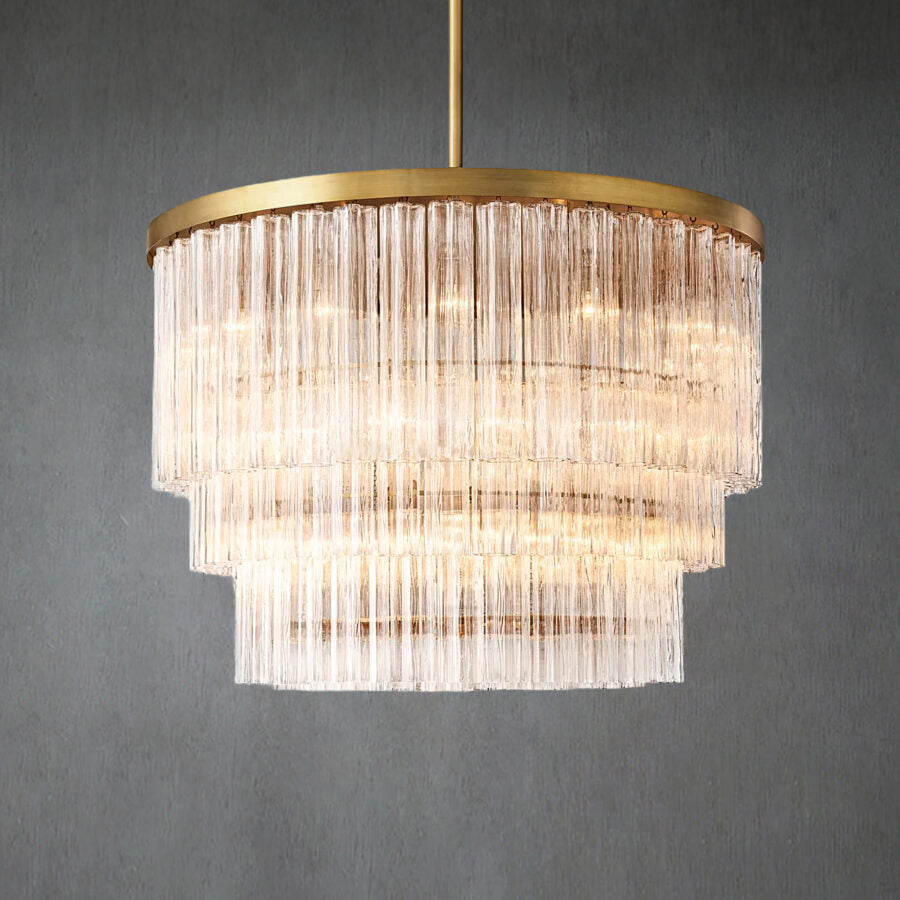 Caelo Round 3-Tier Chandelier 48″