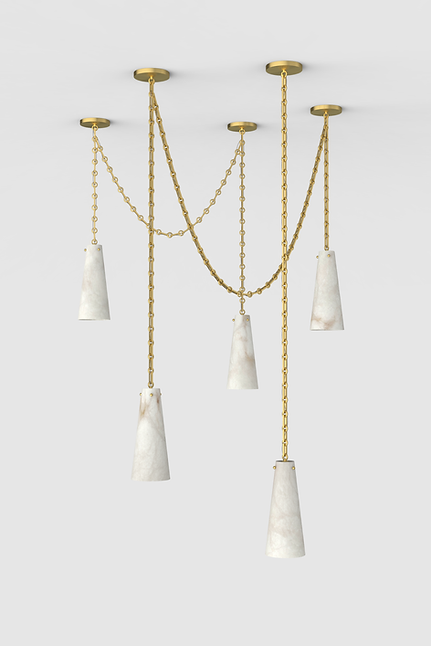 Trenato Alabaster Chandelier 6