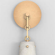 Blush Lighting Javad Alabaster Wall Sconce, Designer Wall Lights