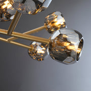 Dorian Modern Crystal Round Chandelier For Living Room 36"