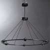 Elara Planet Modern Round Chandelier For Living Room, Bedroom