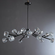 Dorian Modern Crystal Round Chandelier For Living Room 36"