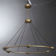 Elara Planet Modern Round Chandelier For Living Room, Bedroom