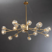 Dorian Modern Crystal Round Chandelier For Living Room 36"