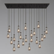 Silas Modern Raindrop Rectangular Chandelier For Dining Room