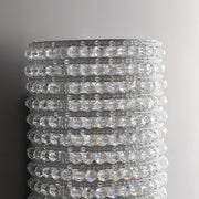 Halo Clear Crystal Wall Sconce Lighting 36"
