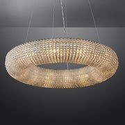 Hallow Round Crystal Led Ring Chandelier 32'' 41" 59"