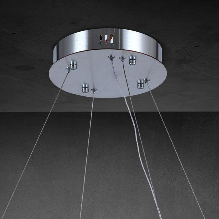 Rivaga 2-Tier Round Calcite Chandelier 60"