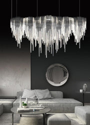 Modern Italian Style Tassel Art Chandelier Creative Light Fixture for Living/ Dining Room/ Cafe/ Show Room