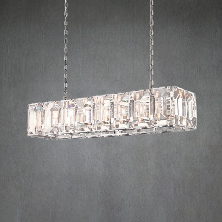 Harlew Crystal Rectangular Chandelier42''54''62''74"