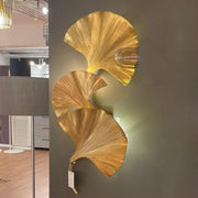 Blushlighting® Luxury Wall Lamp in the Shape of Ginkgo Leaf for Living Room, Bedroom image | luxury lighting | leaf shape lamps