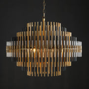 Galatea Industrial Metal Tube Chandelier For Living Room, Dining Room