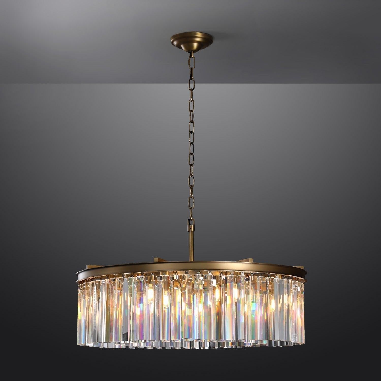 RhysBU Round Chandelier 43"