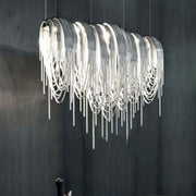 Modern Italian Style Tassel Art Chandelier Creative Light Fixture for Living/ Dining Room/ Cafe/ Show Room