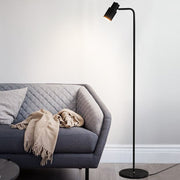 Blushlighting® Minimalist Gold Floor Lamp with Marble Base for Living Room, Bedroom