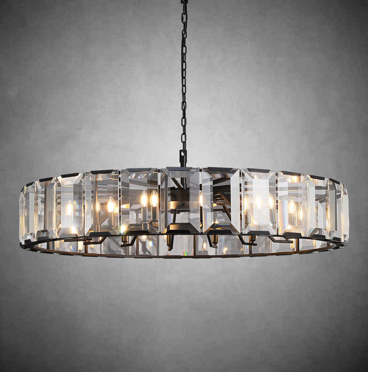 Harlew Crystal Round Chandelier 19''31''43''60''