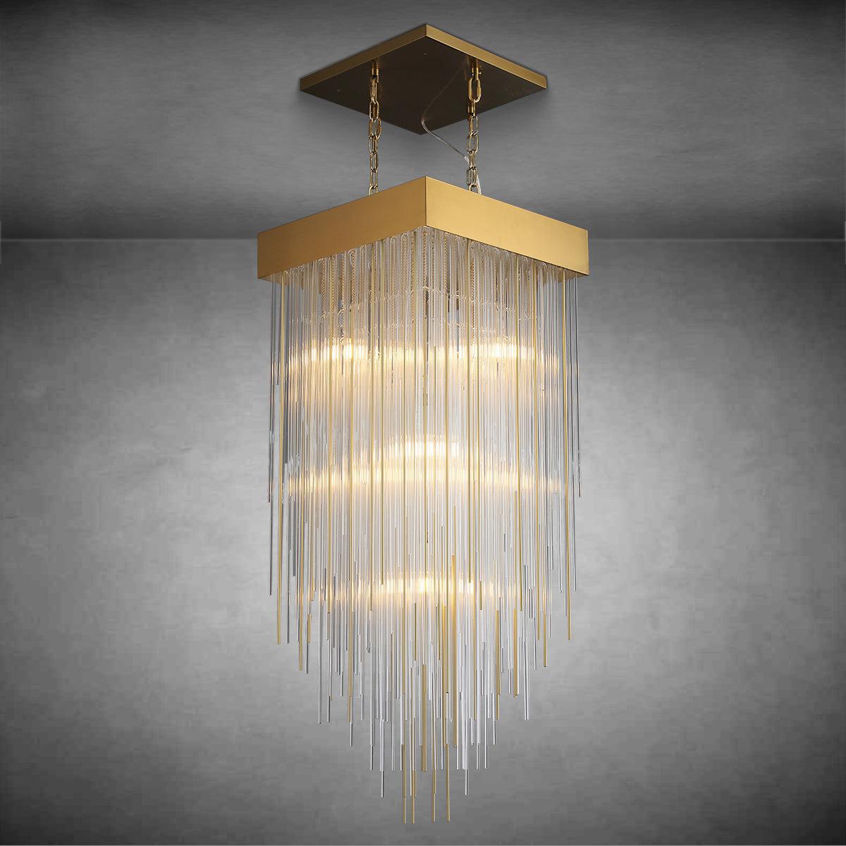 Casa Square Chandelier 30"