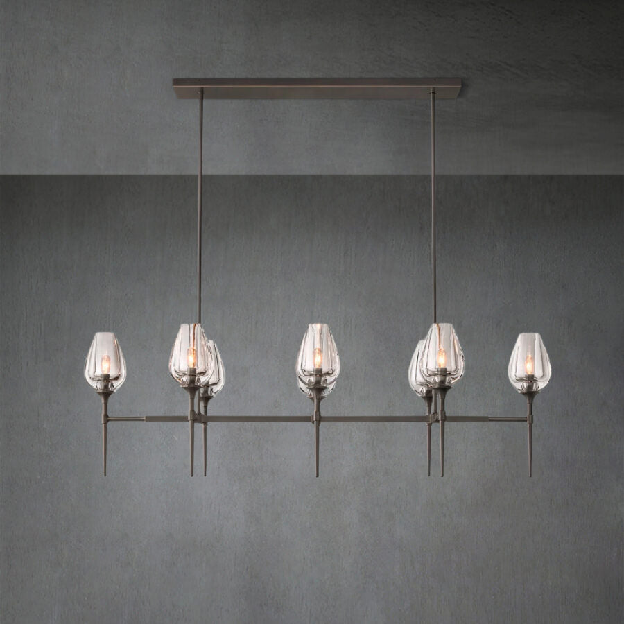 Tulipe Linear Chandelier 52''65''