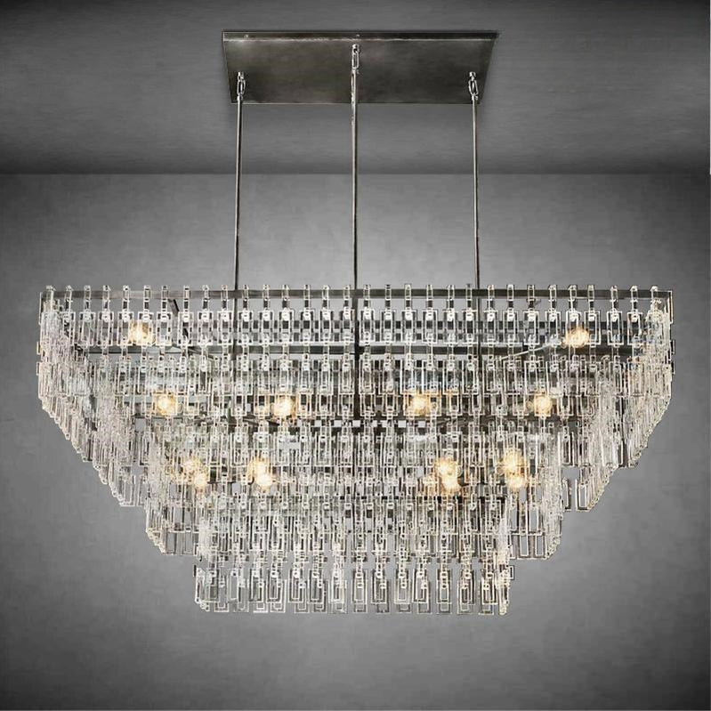 Marigan Multi-Tier Rectangular Chandelier 60" 72"