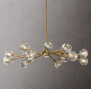 Boule De Cristal Clear Glass Ball Modern Round Chandelier Light 48"