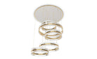 5-Ring Crystal Chandelier in Gold Finish-Chandeliers-Blushlighting-Blushlighting
