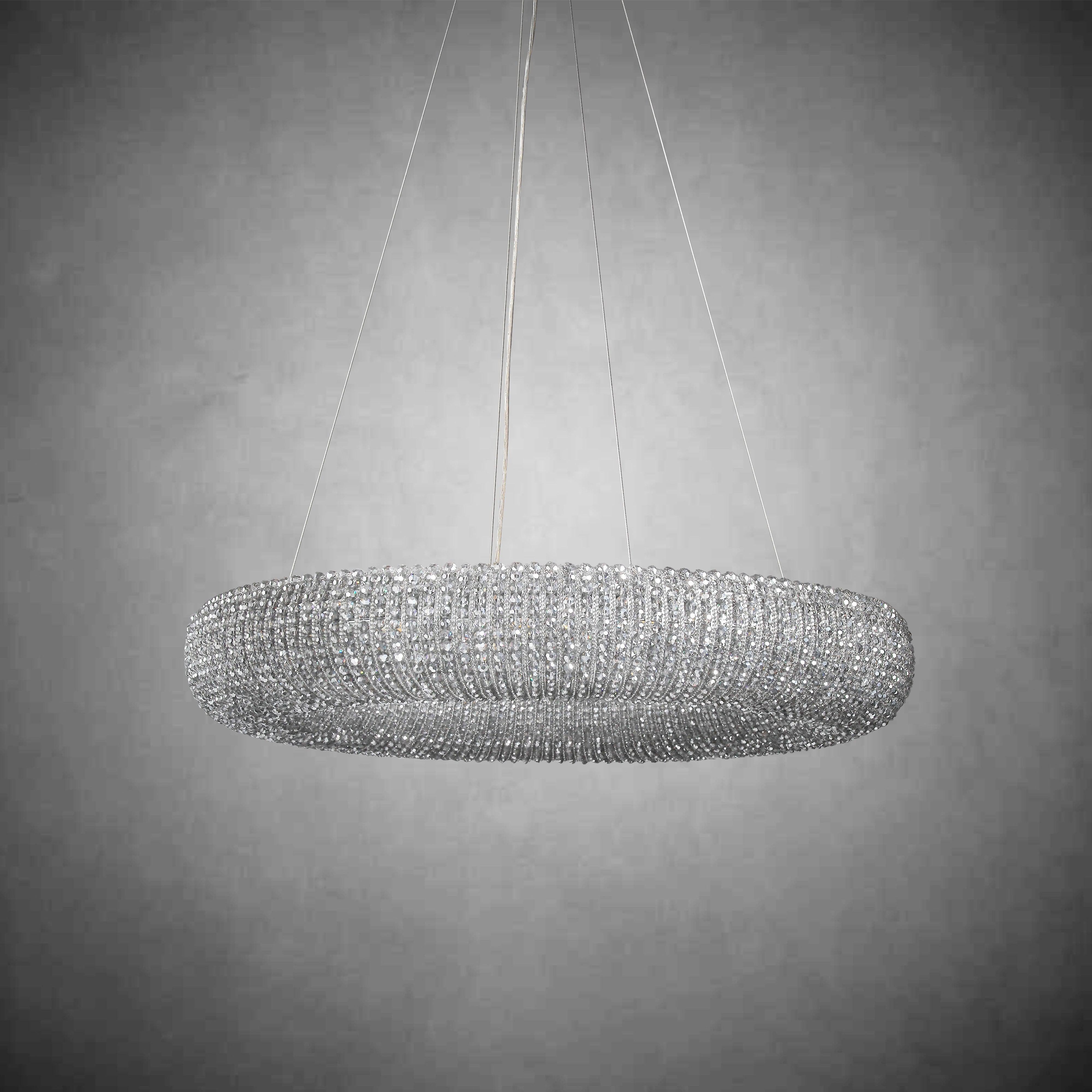 Halos Crystal Round LED Chandelier 32"41''59''72''