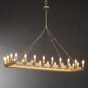 Darius Rectangular Modern Chandelier 41", 52", Chandelier Over Dining Table, Dining Room