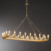 Darius Rectangular Modern Chandelier 41", Chandelier Over Dining Table, Dining Room