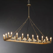 Darius Rectangular Modern Chandelier 41", 52", Chandelier Over Dining Table, Dining Room