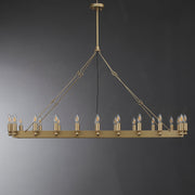 Darius Rectangular Modern Chandelier 41", Chandelier Over Dining Table, Dining Room