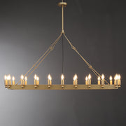 Darius Rectangular Modern Chandelier 41", 52", Chandelier Over Dining Table, Dining Room