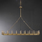 Darius Rectangular Modern Chandelier 41", 52", Chandelier Over Dining Table, Dining Room