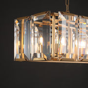 Hoden Modern Crystal Rectangular Chandelier For Dining Room 42"