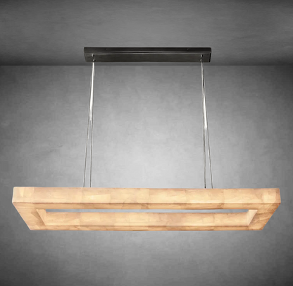 Rivaga Rectangular Calcite Chandelier 54"72''
