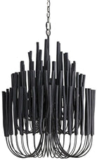 5/6-Light Modern Branch Modeling Chandelier in White or Black for Stylish Interiors-Chandeliers-Blushlighting