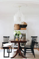5/6-Light Modern Branch Modeling Chandelier in White or Black for Stylish Interiors-Chandeliers-Blushlighting